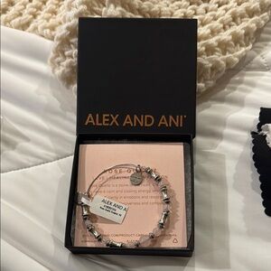 NWT - Alex and Ani Silver Charm Bracelet